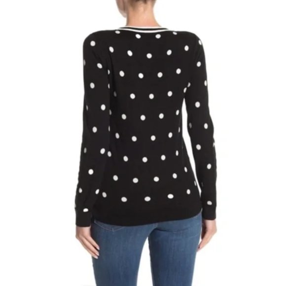 J. Crew Polka Dot Crew Neck Pullover Sweater Size XXS - Picture 2 of 7